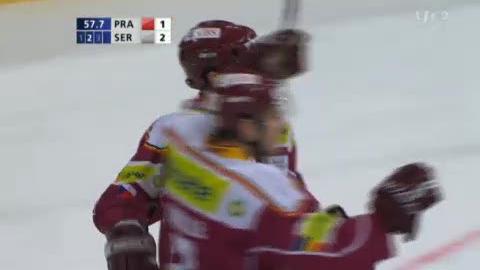 Hockey / Coupe Spengler: Sparta Prague - GE-Servette. Treille égalise à 2-2 pour les Tchèques (40e)