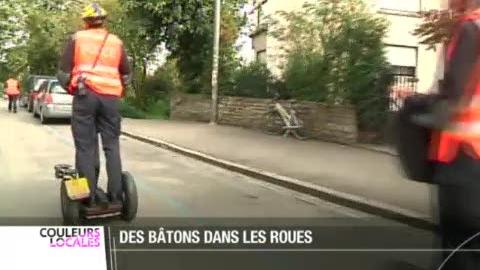 Découverte du Segway, une sorte de trottinette électrique qui se multiple dans les villes européennes, mais non en Suisse