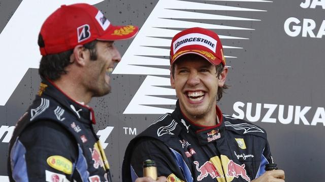 Webber (à g.) conforte sa 1ère place au championnat du monde.