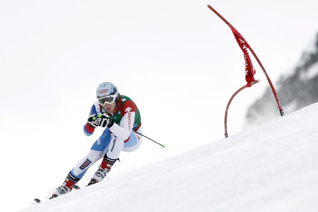 Janka espère probablement faire aussi bien qu'en 2008 sur les pentes de Lake Louise (2e). [KEYSTONE - Alessandro Della Bella.]