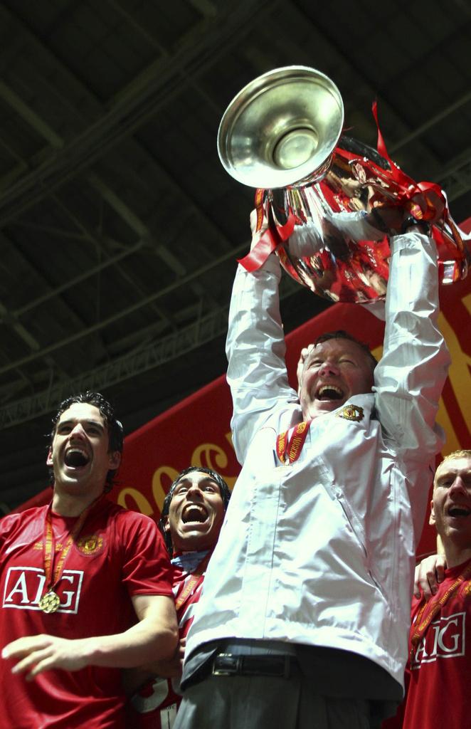 Ferguson a conquis 26 trophées avec Manchester United, dont la Ligue des Champions 2008. [KEYSTONE]