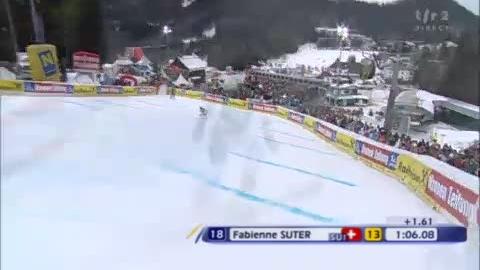 Ski alpin / géant Sememring (AUT): Fabienne Suter, 14e chrono de la 1re manche