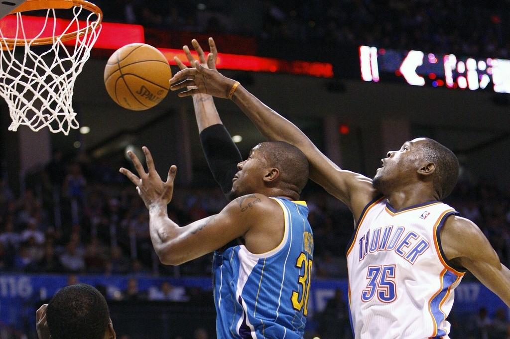 Kevin Durant (en blanc) guidera-t-il Oklahoma vers les sommets?