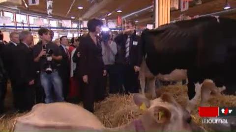 L'Olma, la grande foire agricole de Saint-Gall, a ouvert ses portes avec la présidente de la Confédération Doris Leuthard