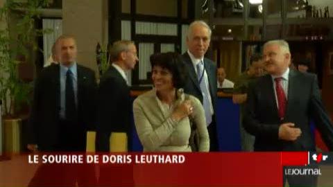 Bruxelles: Doris Leuthard joue la carte du sarcasme face aux dirigeants Européens
