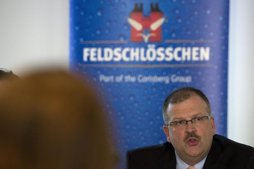 Le président de Feldschlösschen a expliqué les raisons de la fermeture. [KEYSTONE - PETER SCHNEIDER]