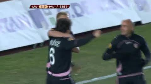 Football / Europa League : Palerme s’impose 1-0 contre le Lausanne-Sport un but de la tête de Munoz marqué à la 84e minute.