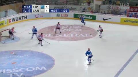 Hockey / Coupe Spengler: Finale. SKA St-Pétersbourg - Team Canada. Yashin redonne l'avantage aux Russes à 5 contre 4 (31e)