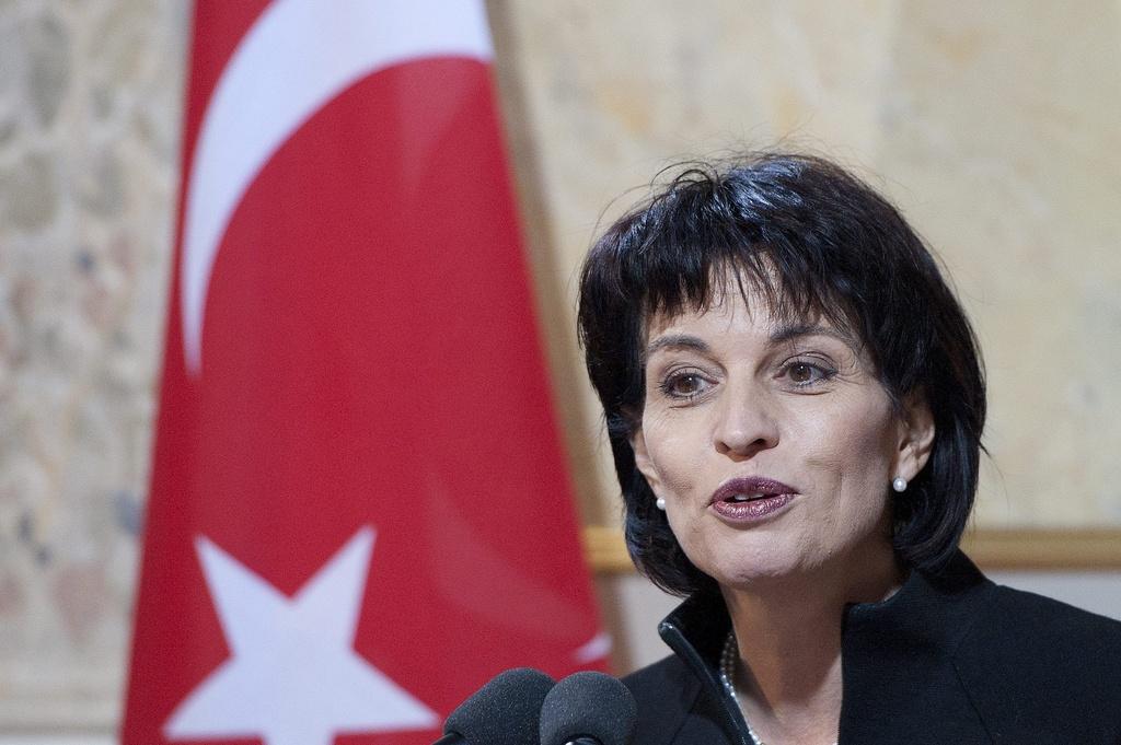 Doris Leuthard a insisté sur l'importance du partenariat énergétique avec la Turquie [KEYSTONE - Michael Buholzer]