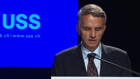 D. Burkhalter au congrès de l'USS