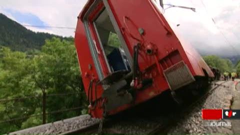 VS / Déraillement du Glacier Express: selon les premiers éléments de l'enquête, le conducteur s'est engagé trop rapidement à l'endroit de l'accident