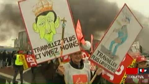 France: 3 millions de manifestants sont attendus dans la rue pour dénoncer la réforme des retraites du président Nicolas Sarkozy