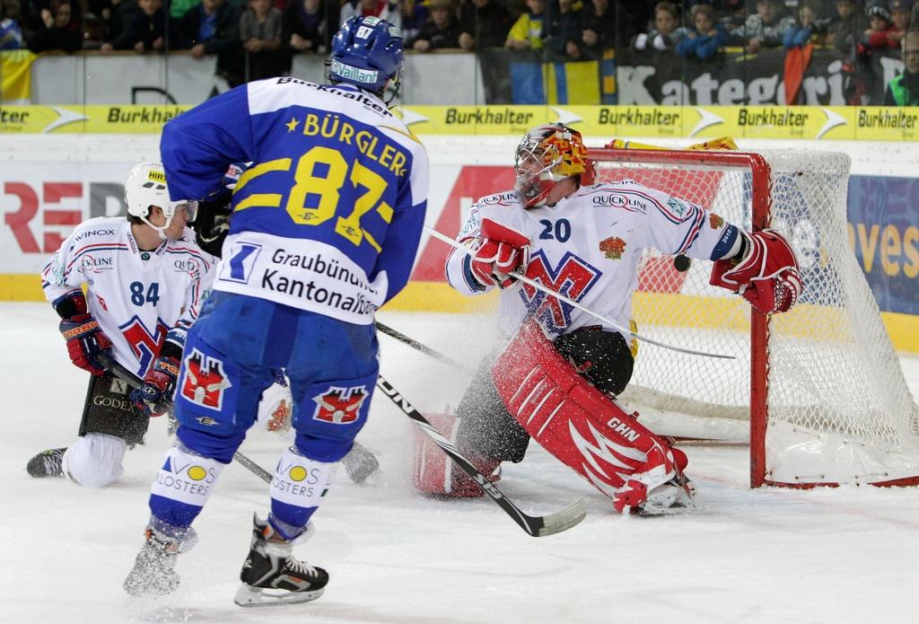 Berra n'a rien pu faire sur l'ouverture du score de Bürgler. [KEYSTONE - ARNO BALZARINI]