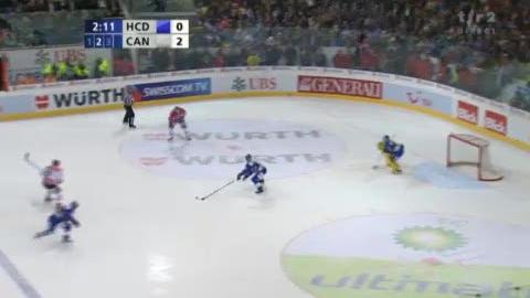 Hockey / Coupe Spengler: demi-finale Davos - Team Canada. Vigier inscrit le 0-3 (38e)