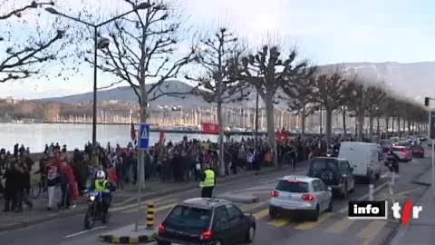 Plusieurs centaines de Tunisiens ont fêté la chute de Ben Ali dans les rues de Genève et Lausanne