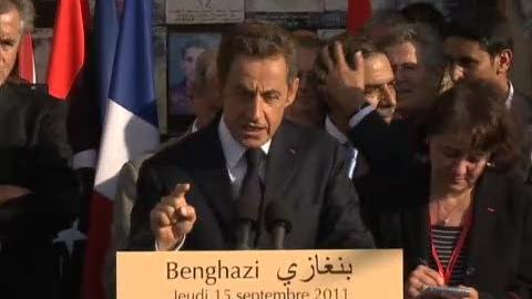 Séquences choisies - Nicolas Sarkozy à Benghazi