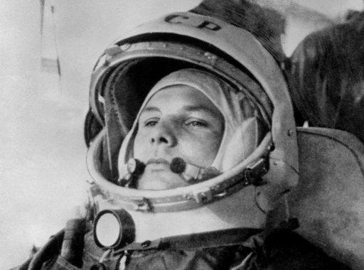 Youri Gagarine le 12 avril 1961 à bord du vaisseau Vostok. [AFP]