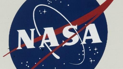 Le logo de la Nasa en 2007 au Centre spatial Kennedy