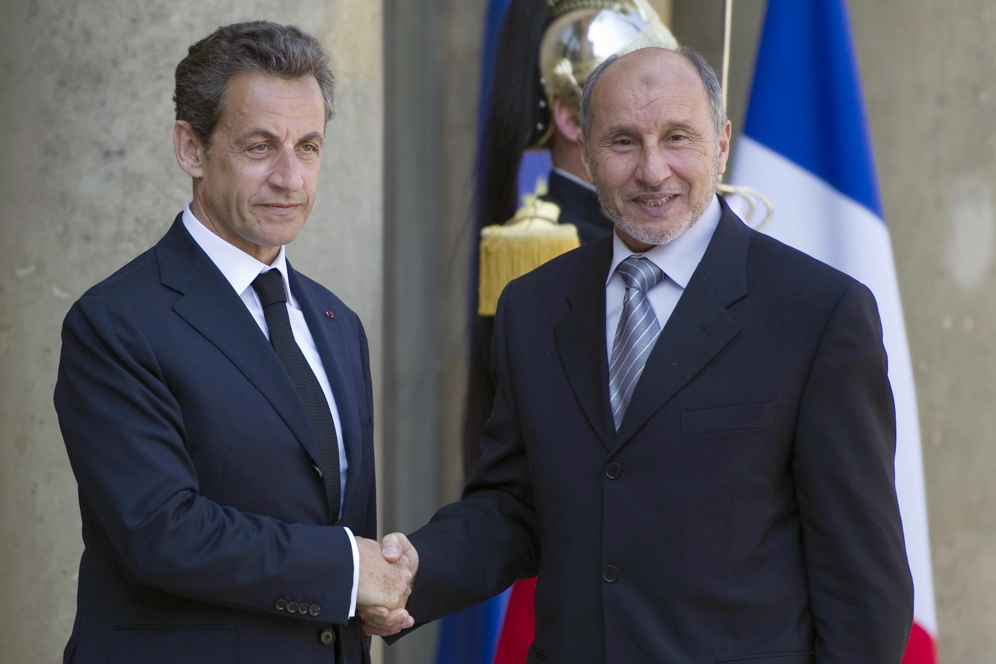 Avant de rencontrer Nicolas Sarkozy mercredi, le président du CNT libyen Moustapha Abdeljalil a été reçu au Qatar et en Italie. [AFP - Lionel Bonaventure]