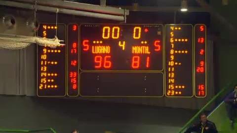 Basketball / Coupe de la Ligue (1re demi-finale). Lugano - Monthey. L'ultime minute de jeu