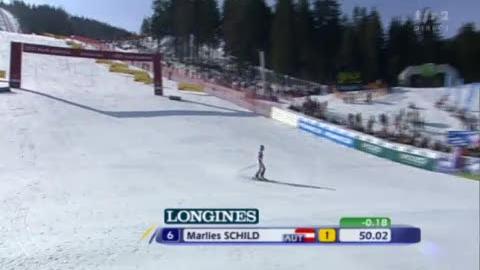 Ski alpin / 1ère manche Slalom dames / Spindleruv Mlyn (CZE): Marlies Schild, favorite aujourd'hui, remporte la première manche!