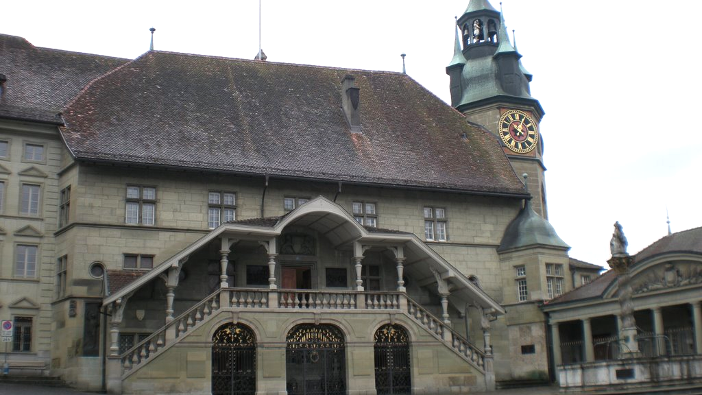 L'hôtel de ville de Fribourg.