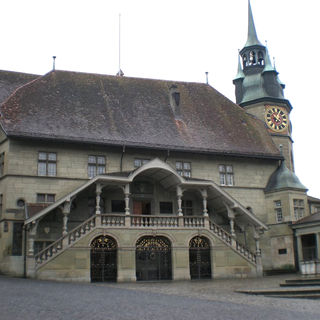 L'hôtel de ville de Fribourg.