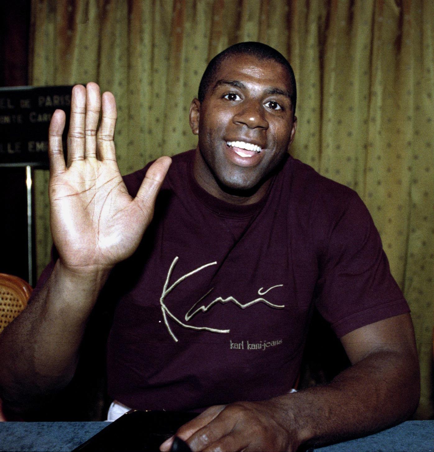 Earvin Magic Johnson, vedette du basket américain, avait annoncé sa séropositivité juste avant le triomphe de la Dream Team aux JO de Barcelone en 1992. [© Eric Gaillard / Reuters]