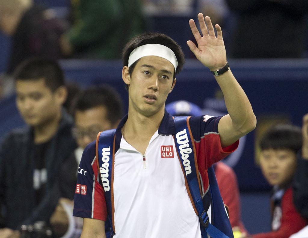 Kei Nishikori est plutôt du genre timide en dehors du court. [KEYSTONE - Andy Wong]