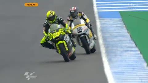 Motocyclisme / GP d'Espagne (moto2): Thomas Lüthi est passé par Iannone (ITA)