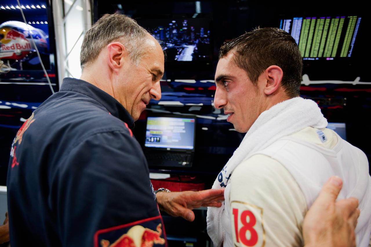 Franz Tost , Sébastien Buemi [Getty Images - Red Bull photofiles.com]