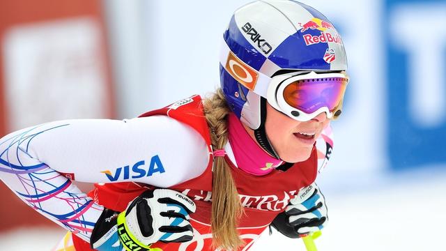 Après son succès la veille, Lindsey Vonn a une nouvelle fois avalé la concurrence. [KEYSTONE - Mike Sturk]