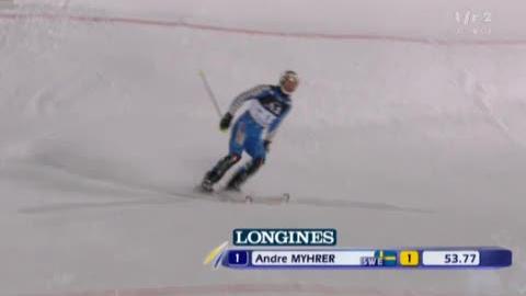 Ski alpin / Slalom de Schladming: Dossard n°1, le Suédois André Myhrer a mis tout le monde d'accord lors de la première manche