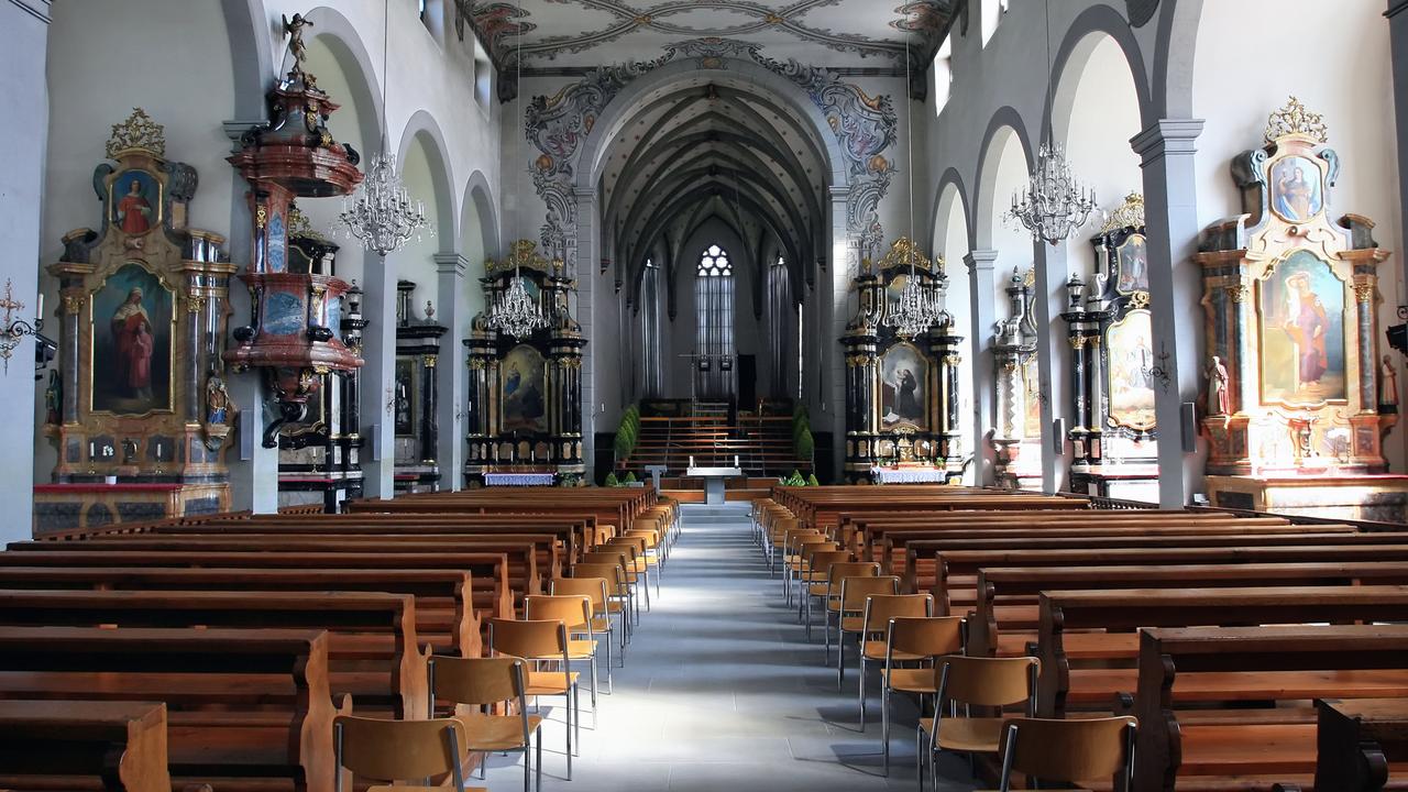 L'église des Cordeliers, à Fribourg, le 31 août 2007. [Alexandre Chatton]