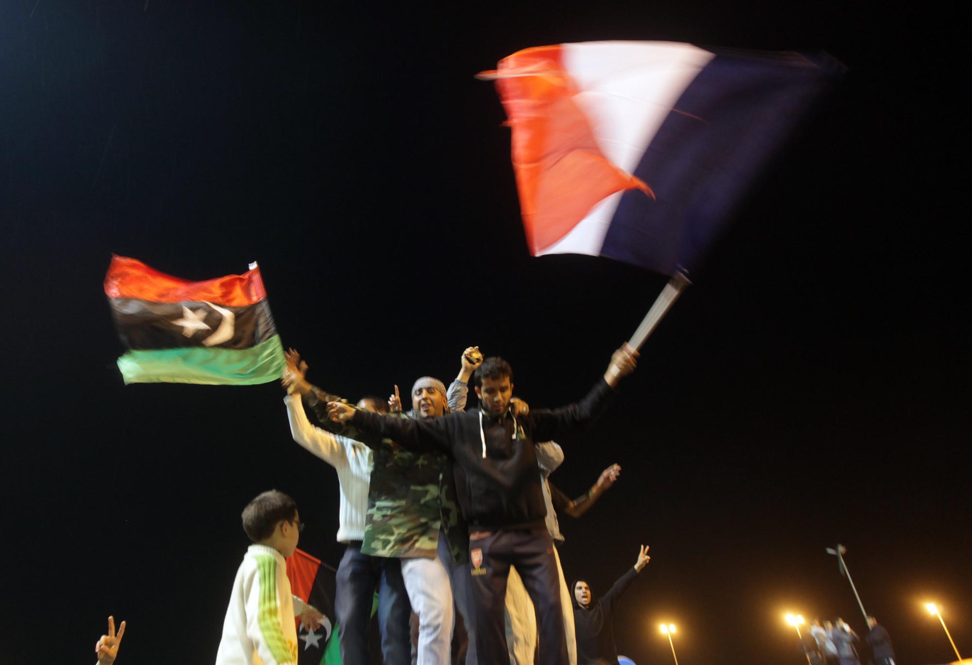 Les insurgés de Benghazi ont fêté la décision du Conseil de sécurité. [AFP - Patrick Baz]