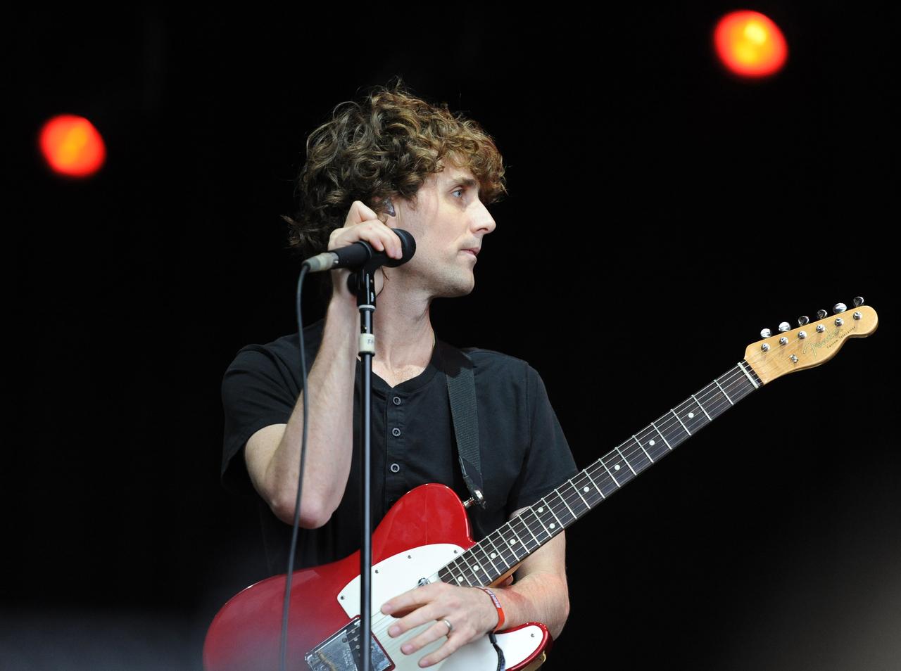 Le chanteur de The Rapture Luke Jenner. [AFP - BRITTA PEDERSEN]