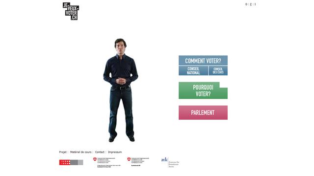 Le site encourage les personnes à exercer leurs droits civiques. [je-veux-voter.ch]