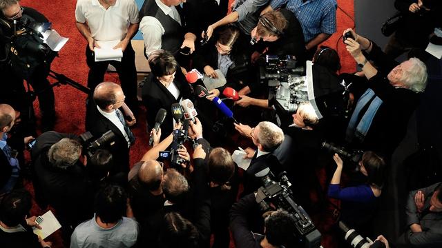 Micheline Calmy-Rey a annoncé son départ mercredi matin. [Lukas Lehmann]