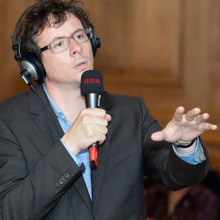 Philippe Revaz, producteur de l'émission "Forum", RSR La première. [Dominique Bersier]