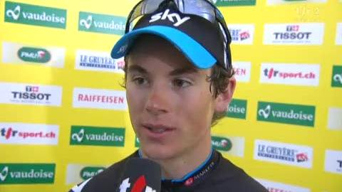 Cyclisme / Tour de Romandie: Interview de Ben Swift (GB), vainqueur de la 5ème étape.