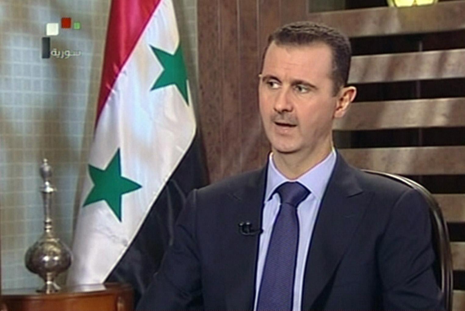 Bachar al-Assad a réaffirmé son intention de mener des réformes dans son pays. [AFP - Télévision syrienne]