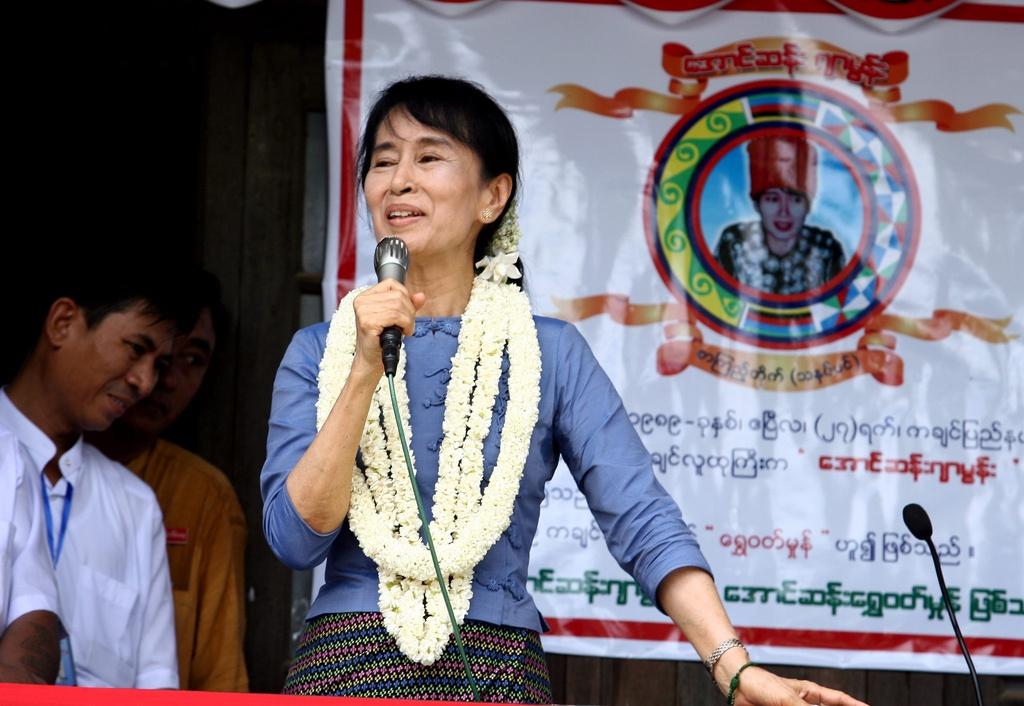 Aung San Suu Kyi s'est exprimée pour la première fois depuis sa libération. [Nyein Chang Naing]