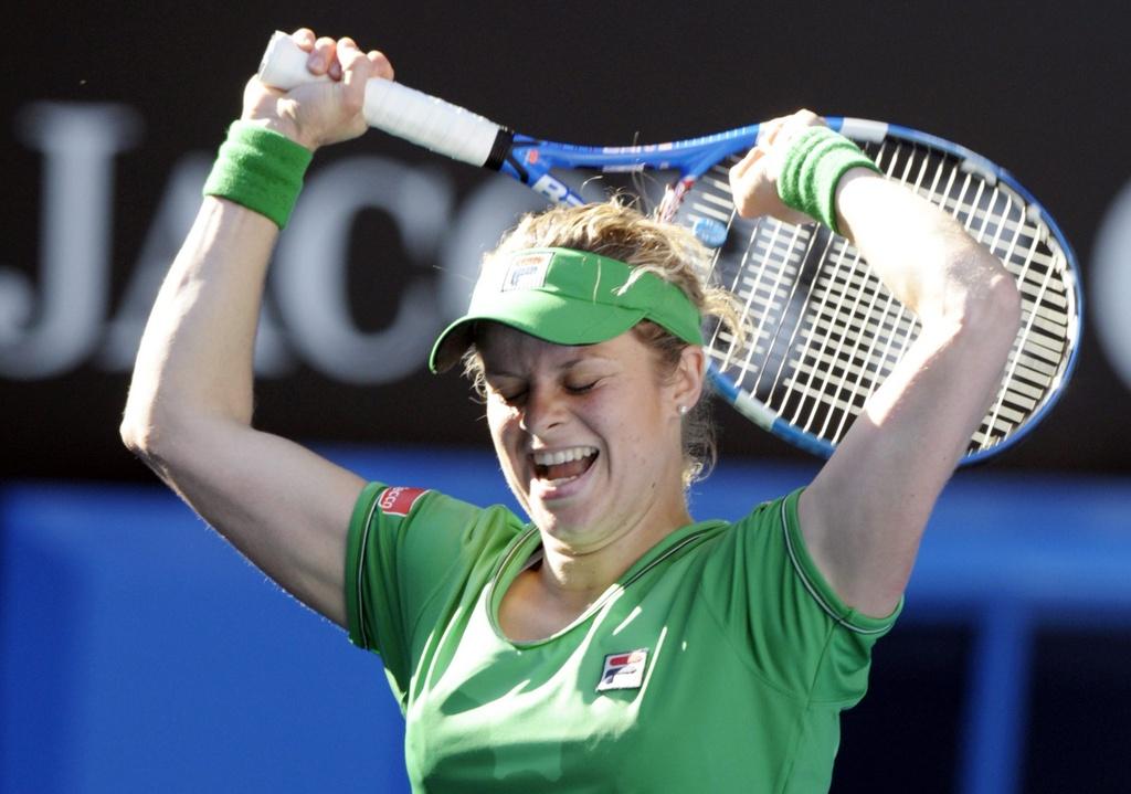 Kim Clijsters peut remporter un 4e titre du Grand Chelem samedi. [KEYSTONE - MARTIN PHILBEY]