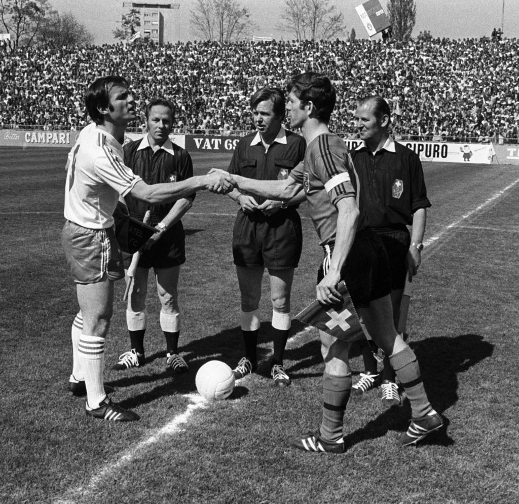Sion et Xamax se sont affrontés à une reprise en finale de la Coupe, c'était le 15 avril 1974 dans le mythique stade du Wankdorf. [KEYSTONE - STR]