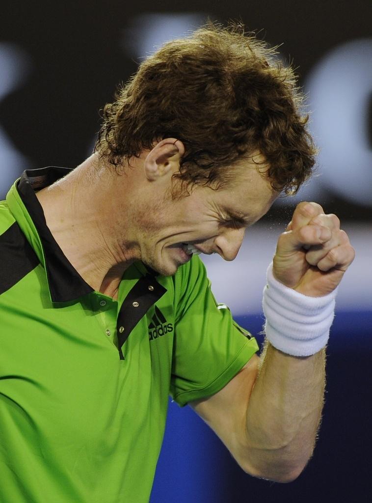 Andy Murray a eu besoin de toute sa fougue pour faire plier David Ferrer. [Rob Griffith]