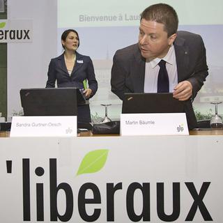 Les Vert'liberaux en assemblée des délégués, 22.01.2011, Lausanne. [Salvatore Di Nolfi]