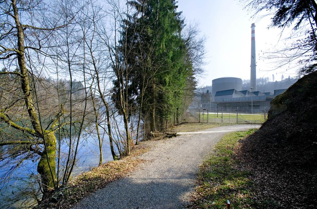 La centrale de Mühleberg a un fonctionnement semblable à celle de Fukushima, au Japon. [KEYSTONE - Gaetan Bally]