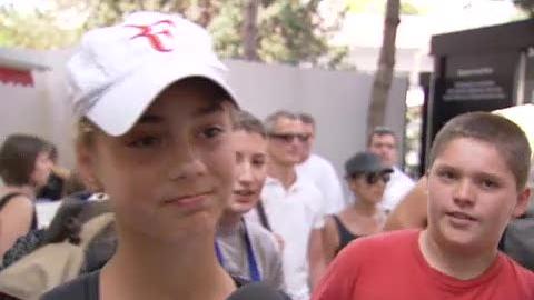 Tennis / Roland-Garros: Capsule Federer. Autour des courts: Les enfants et ce qu'ils pensent de Roger