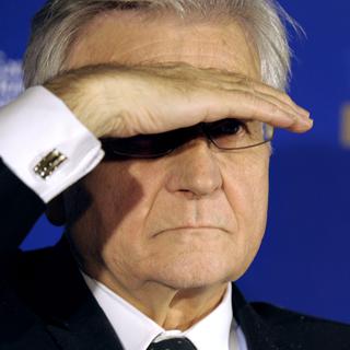 Jean-Claude Trichet, président sortant de la BCE, assure ne "pas du tout" croire "que la zone euro soit menacée". [Eric Piermont]