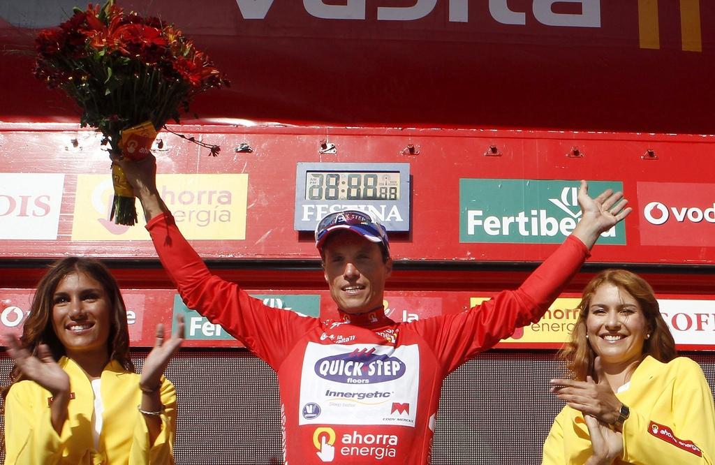 Sylvain Chavanel portera une journée de plus le maillot rouge de leader. [KEYSTONE - JOSE MANUEL VIDAL]